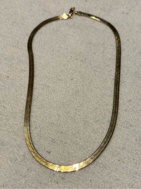 Aurate Vermeil Herringbone Chain Necklace - Classic Women’s Jewelry
